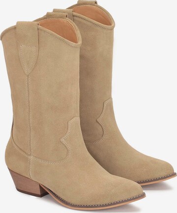 Kazar Cowboy Boots in Beige