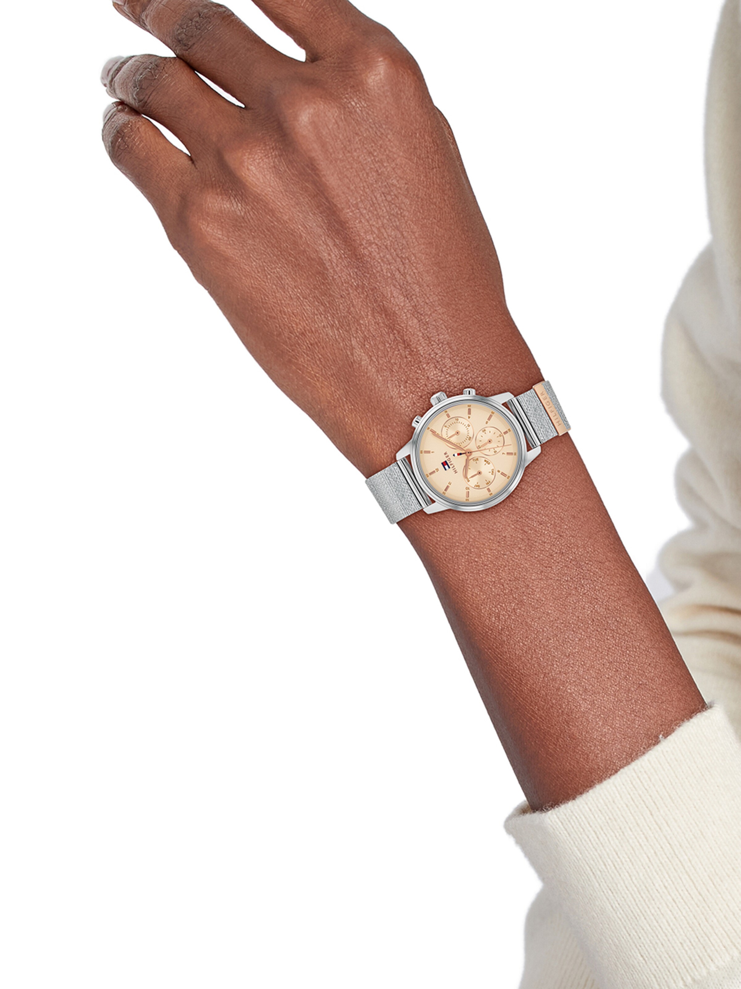 TOMMY HILFIGER Analog watch 'Blake' in Silver