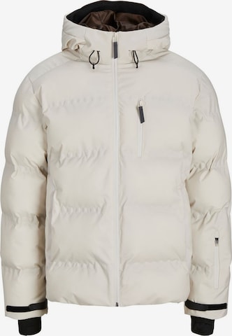 JACK & JONES Winter Jacket in Grey: front