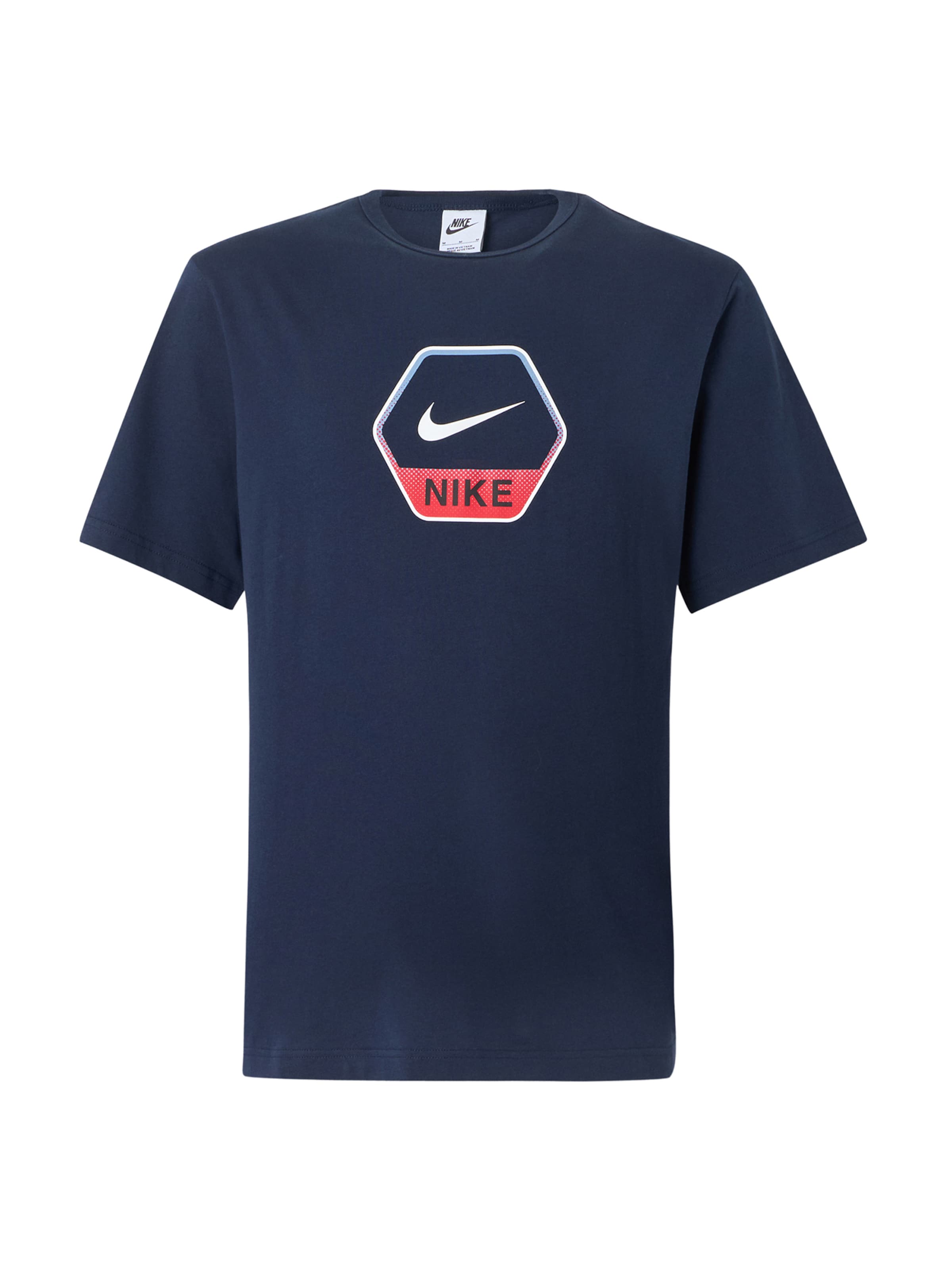 Nike Sportswear T-Shirt in navy / dunkelorange / weiß, Produktansicht