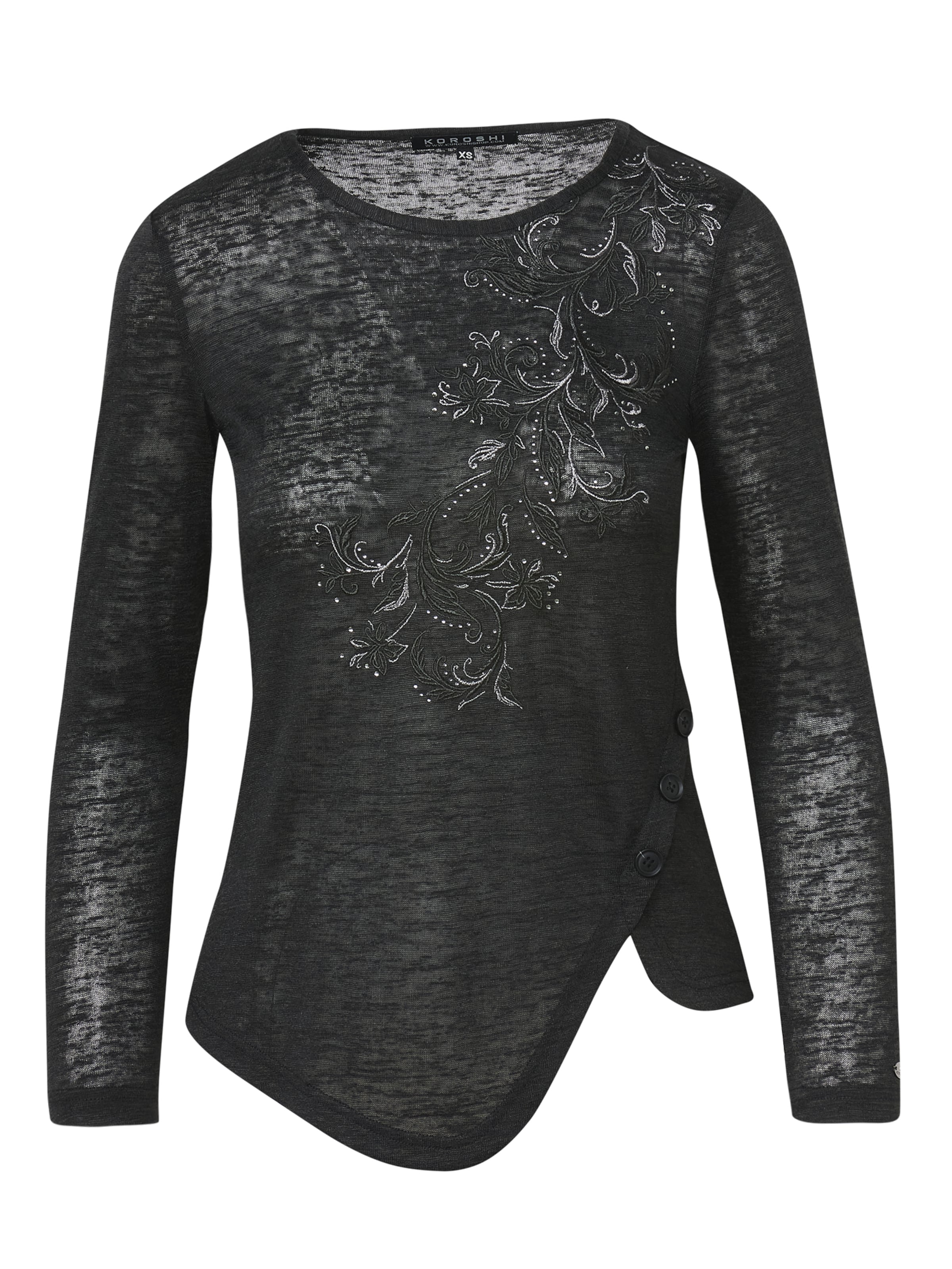 KOROSHI Tričko - Čierna: predná strana