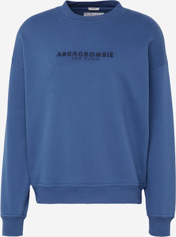 Sweat-shirt Abercrombie & Fitch en bleu : devant