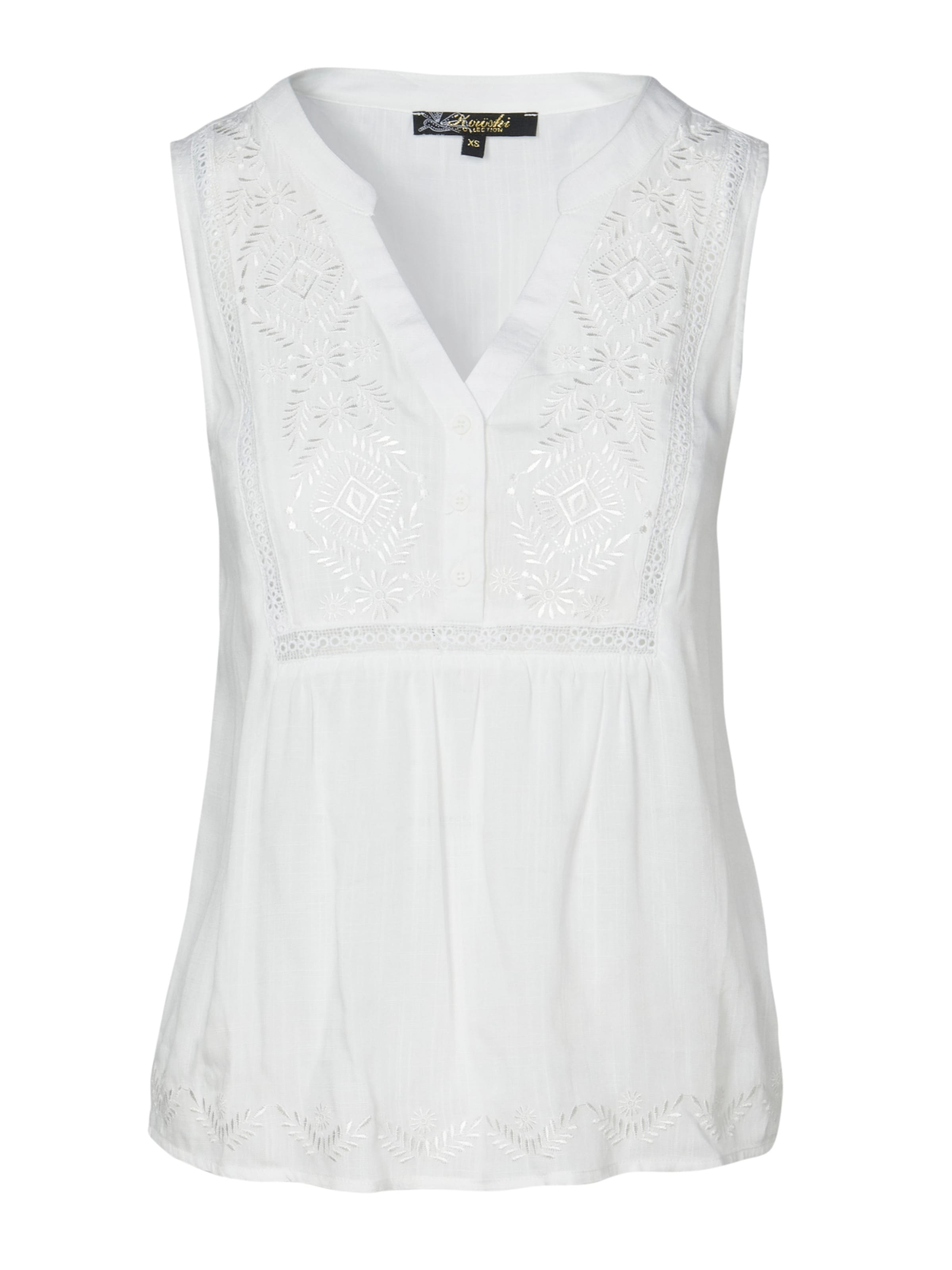 KOROSHI Bluza | bela barva: sprednja stran