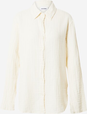 WEEKDAY Blouse in White: front