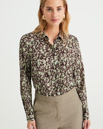 WE Fashion Blouse in Beige: voorkant