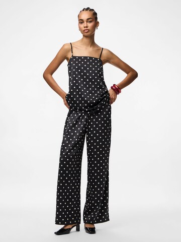 PIECES Wide Leg Bukser 'PCJYTTA' i sort