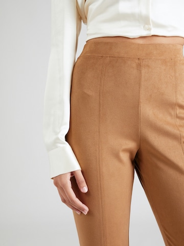 Coupe slim Pantalon Max Mara Leisure en marron