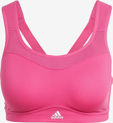 Bustier Soutien-gorge de sport 'Alpha' ADIDAS SPORTSWEAR en rose : devant