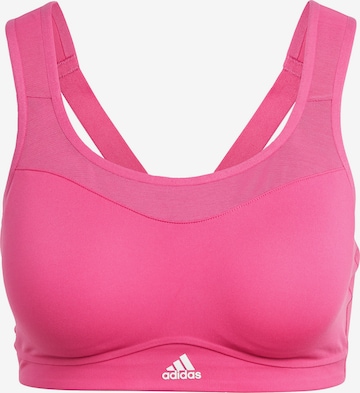 ADIDAS SPORTSWEAR Bralette Sports Bra 'Alpha' in Pink: front