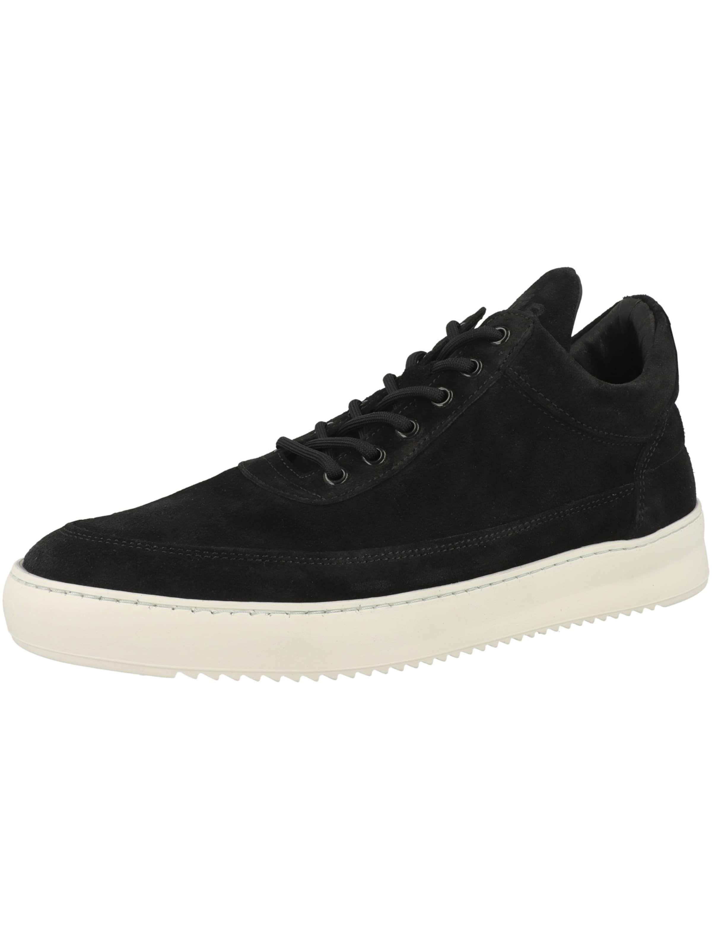 Filling Pieces Platform trainers in Black: front