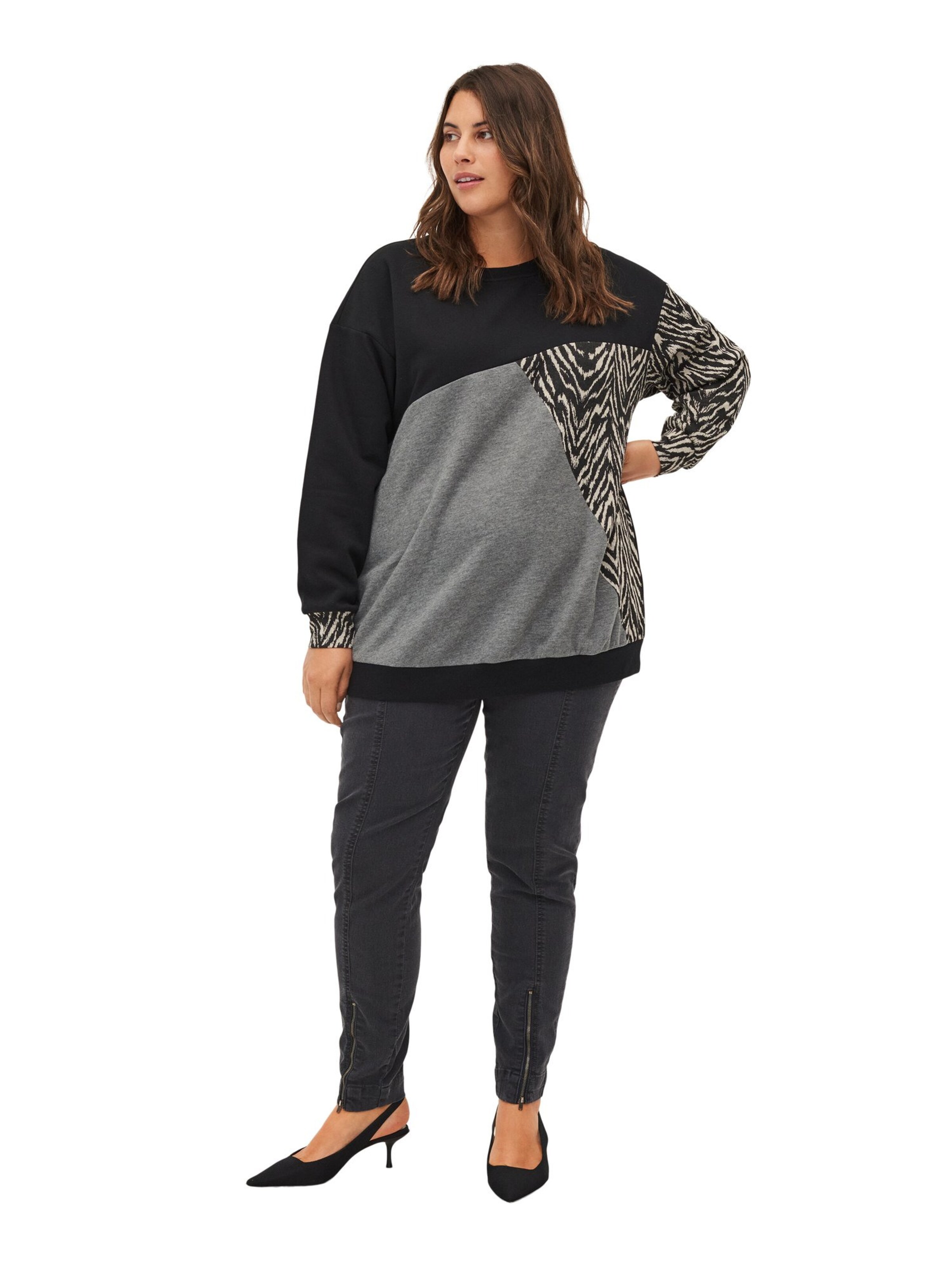 Zizzi Skinny Jeggíny – šedá