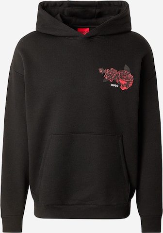 HUGO Bluzka sportowa 'Dagethood' w kolorze czarny: przód