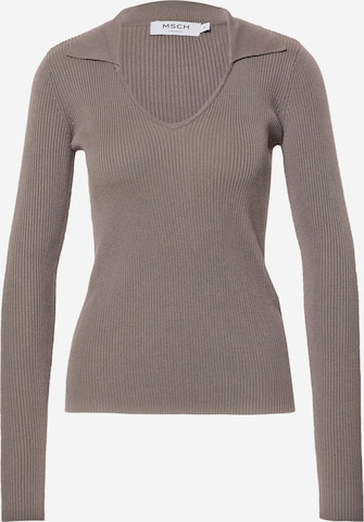 MOSS COPENHAGEN Sweater 'Aggie Harike' in Grey: front