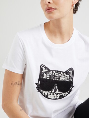 T-shirt 'CHOUPETTE' Karl Lagerfeld en blanc