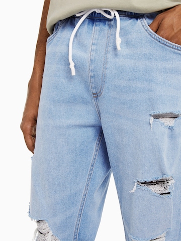 Effilé Jean Bershka en bleu