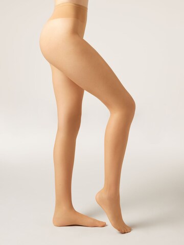 CALZEDONIA Fine Tights 'Essential' in Beige: front