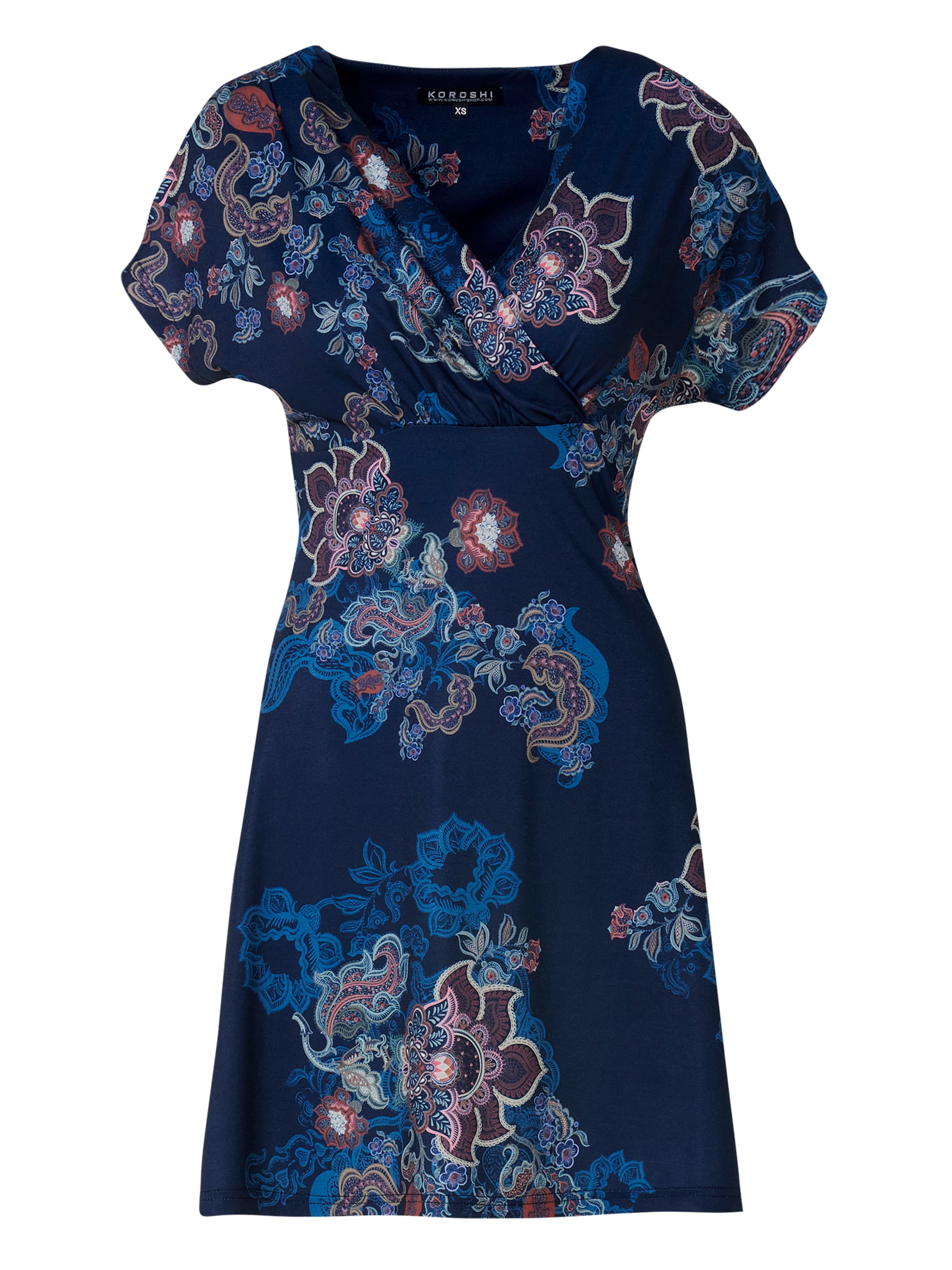 KOROSHI Šaty - Modrá: predná strana