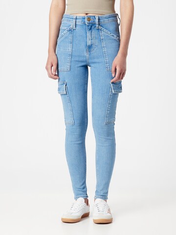 River Island Skinny Bojówki 'AMBER' w kolorze niebieski: przód