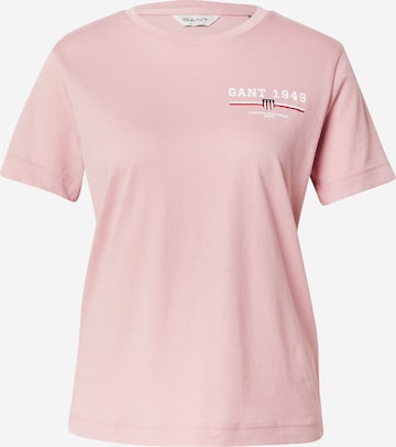 T-shirt GANT en rose : devant