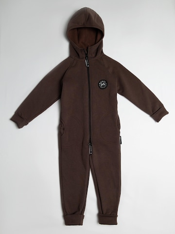 MANUL Overall 'Brownie by MANUL - Basic BackZip' in Braun: Vorderseite