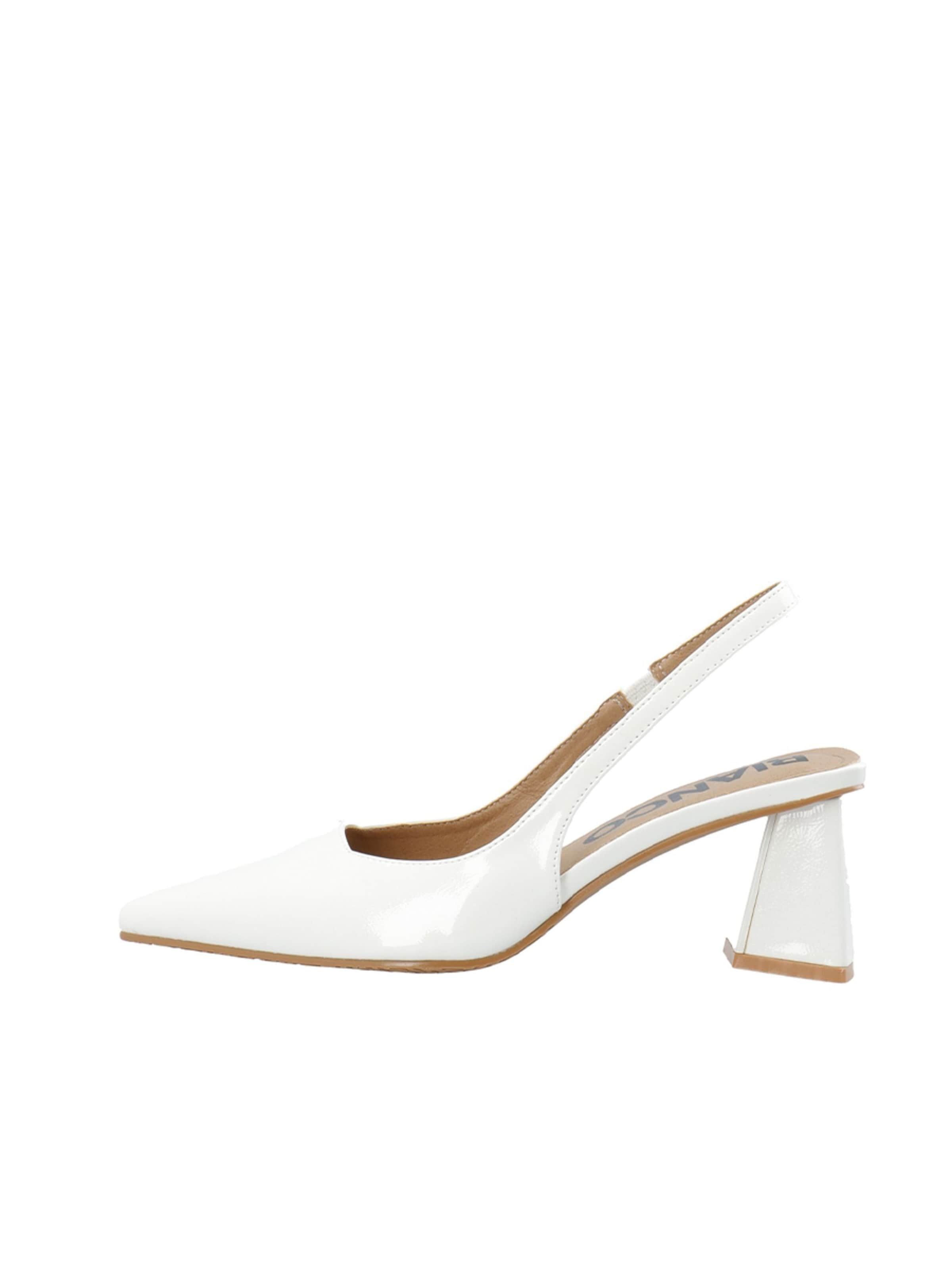Bianco Γόβες slingback &#x27;Maralyn&#x27; σε λευκό: μπροστά
