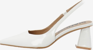 Décolleté sling 'Maralyn' di Bianco in bianco: frontale