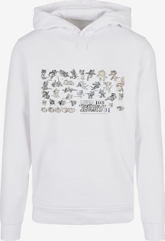 ABSOLUTE CULT Sweatshirt 'Tom And Jerry - Jerry Cartoon Dept' in Wit: voorkant
