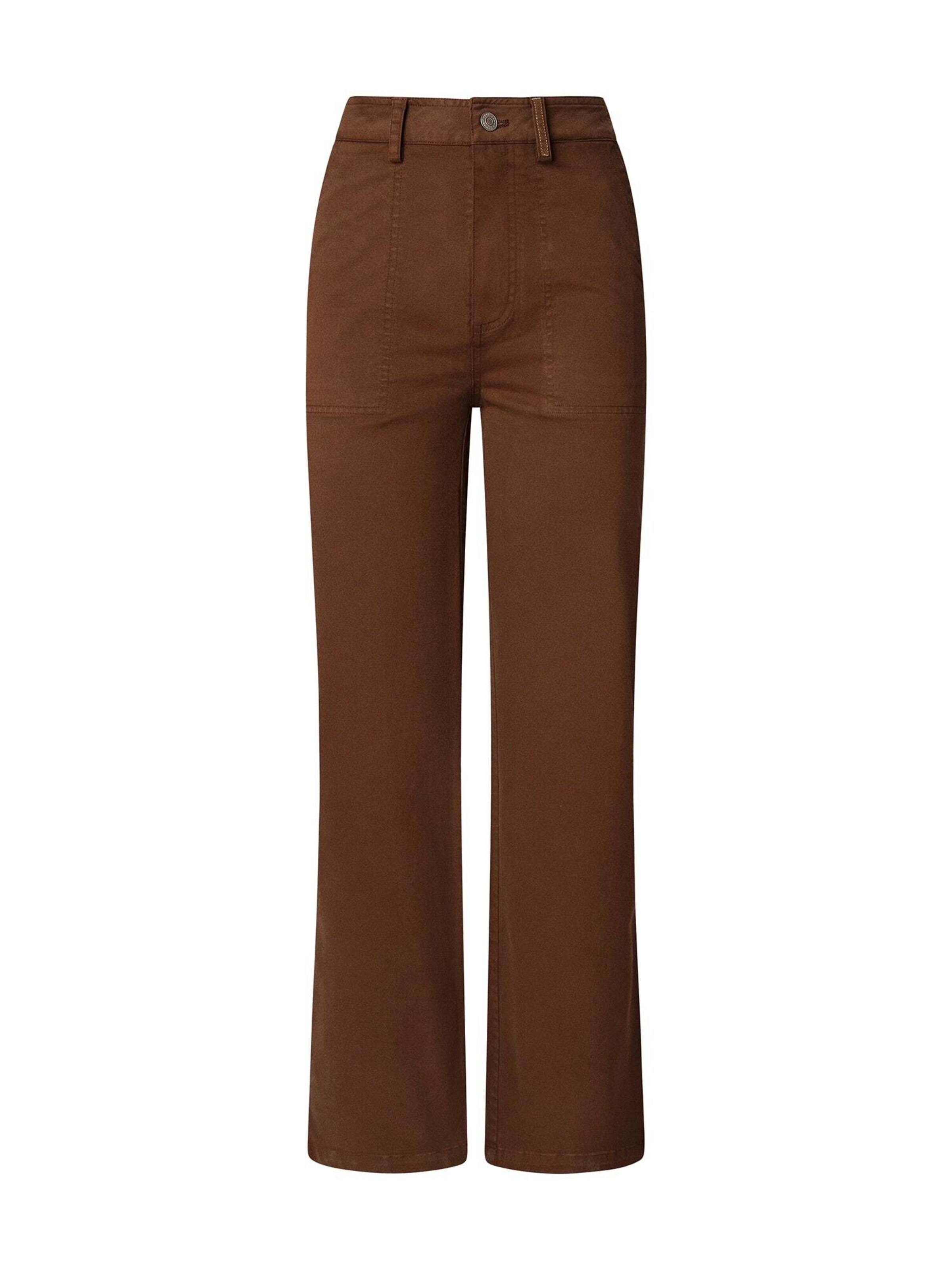 Pepe Jeans Regular Pants 'Tini' in Brown