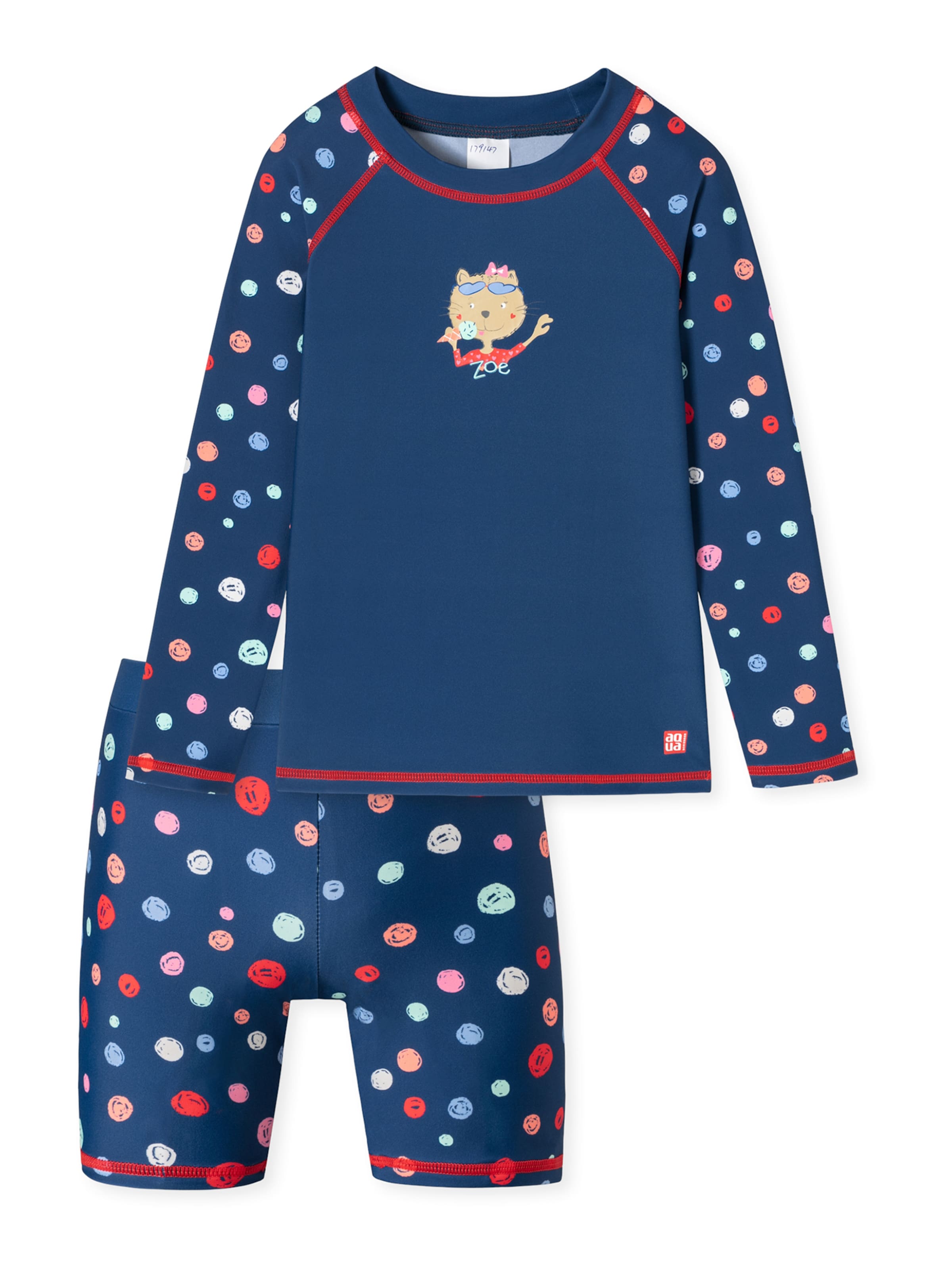 SCHIESSER Bade-Set 'Aqua' in Blau: Vorderseite