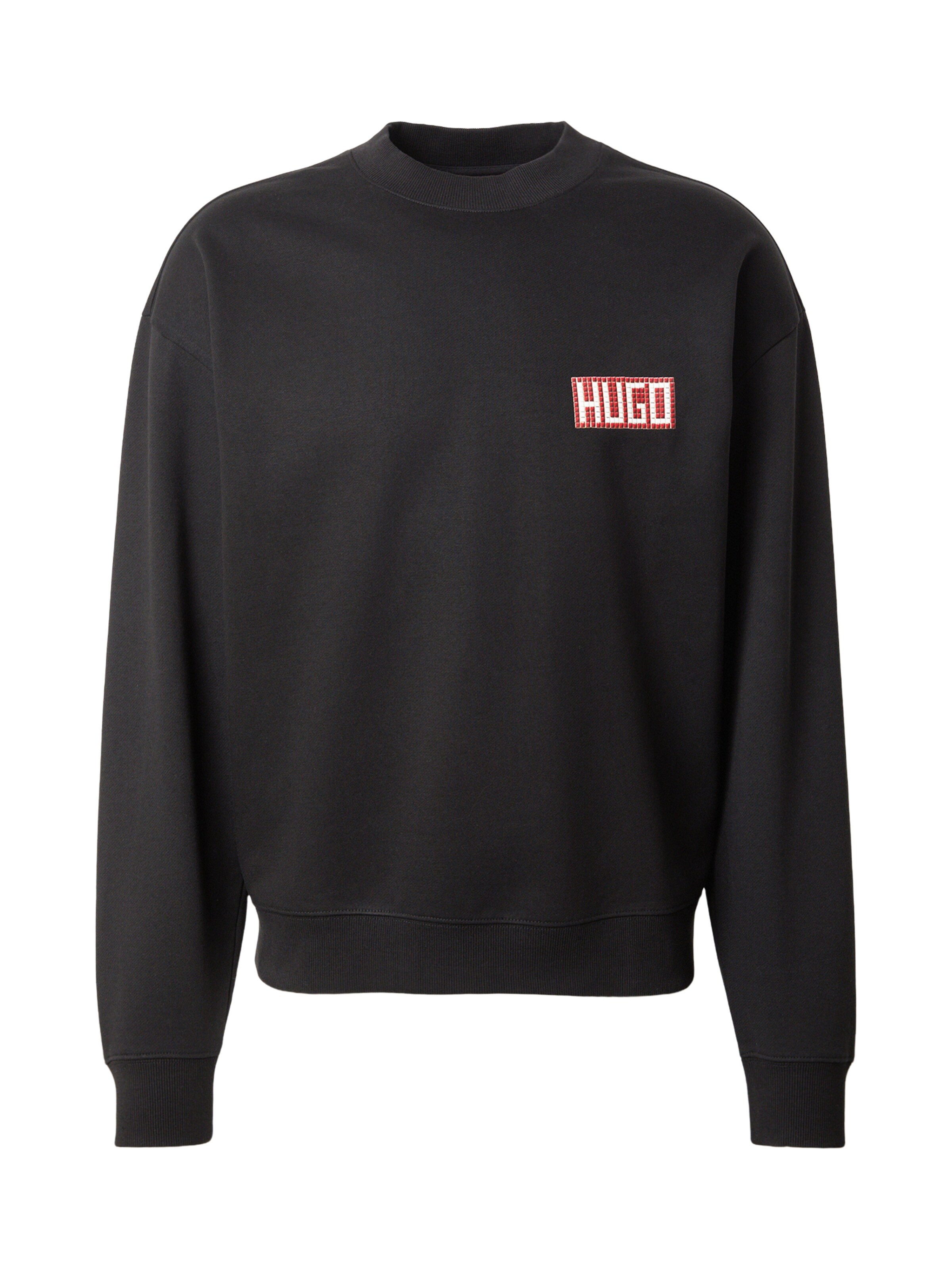 Sweat-shirt 'Durec' HUGO en noir : devant