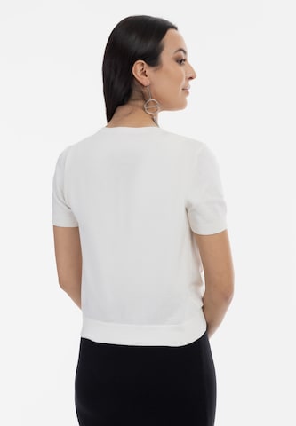 Pull-over faina en blanc