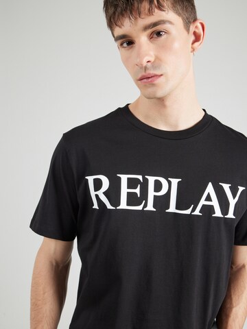 REPLAY Футболка в Черный