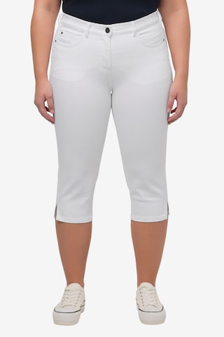 Ulla Popken Slim fit Jeans in White: front