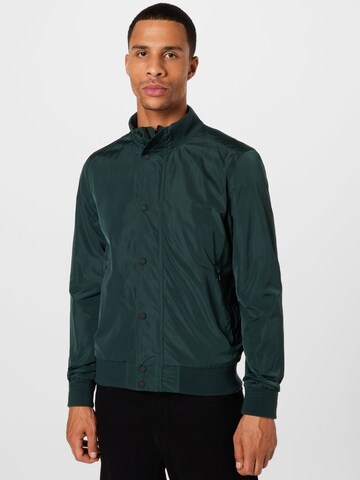 Superdry Between-Season Jacket 'STUDIO HARRINGTON' in Green: front