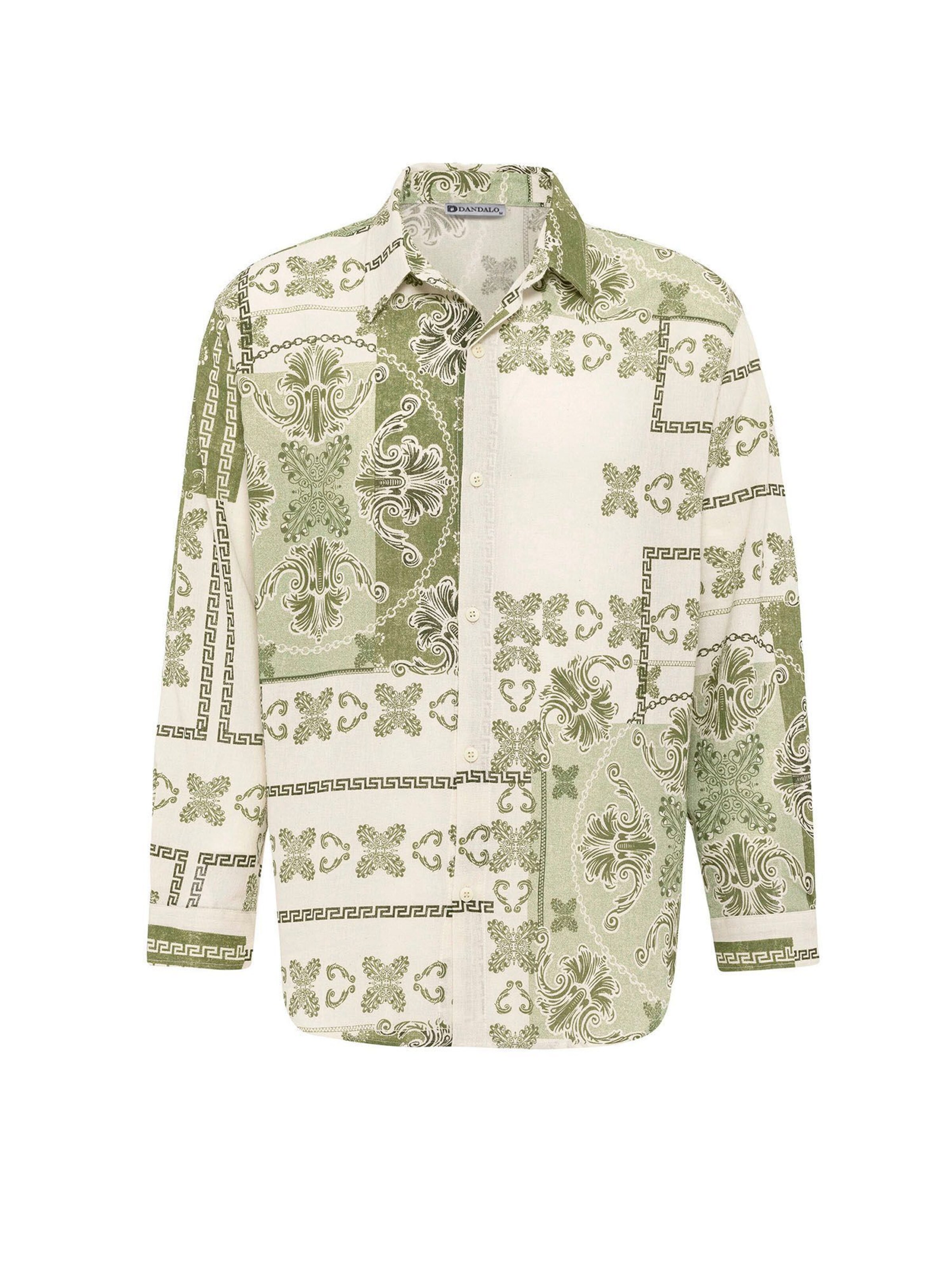 Dandalo Comfort Fit Hemd in Grün: Vorderseite