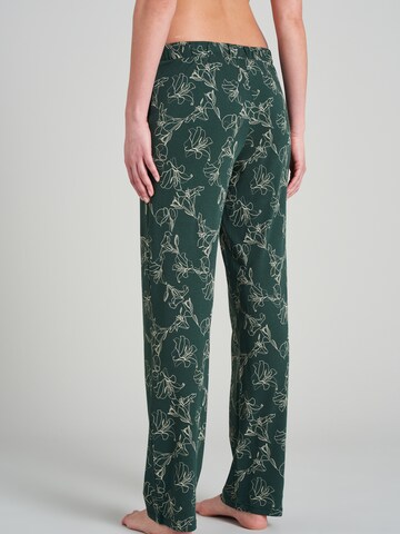 SCHIESSER Pajama Pants 'Mix & Relax' in Green