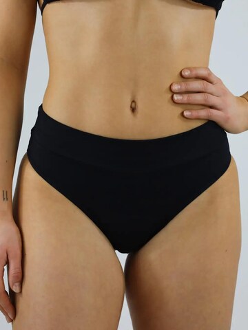 MYLILY Bikini Bottoms 'Bikini Hose Basic Slip' in Black: front
