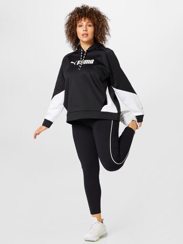 Sweat de sport 'Fit Tech Knit PO Hoodie PLUS' PUMA en noir