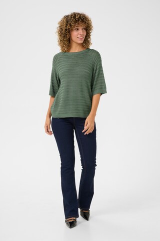 Cream Sweater 'CR Jetta' in Green