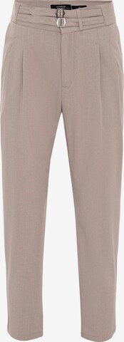 Antioch Regular Bundfaltenhose in Beige: predná strana