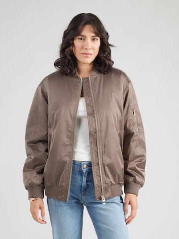 GUESS Демисезонная куртка в Коричневый: спереди
