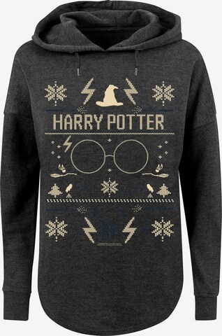 F4NT4STIC Sweatshirt 'Harry Potter' in Grijs: voorkant