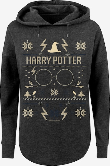 F4NT4STIC Sweat-shirt 'Harry Potter' en beige / gris foncé, Vue avec produit