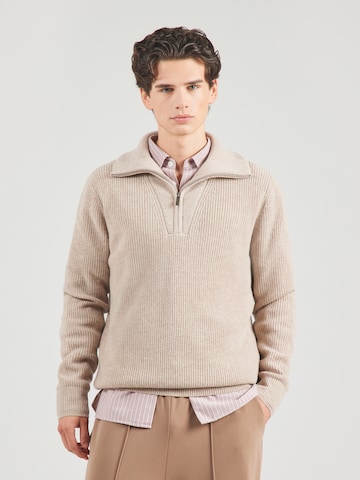 bugatti Sweater in Beige: front