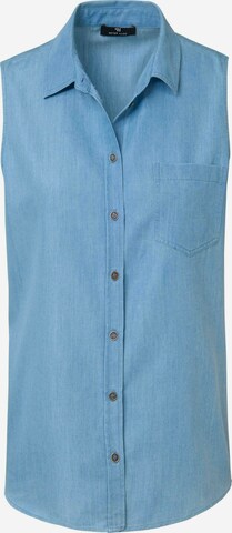 Peter Hahn Blouse in Blauw: voorkant