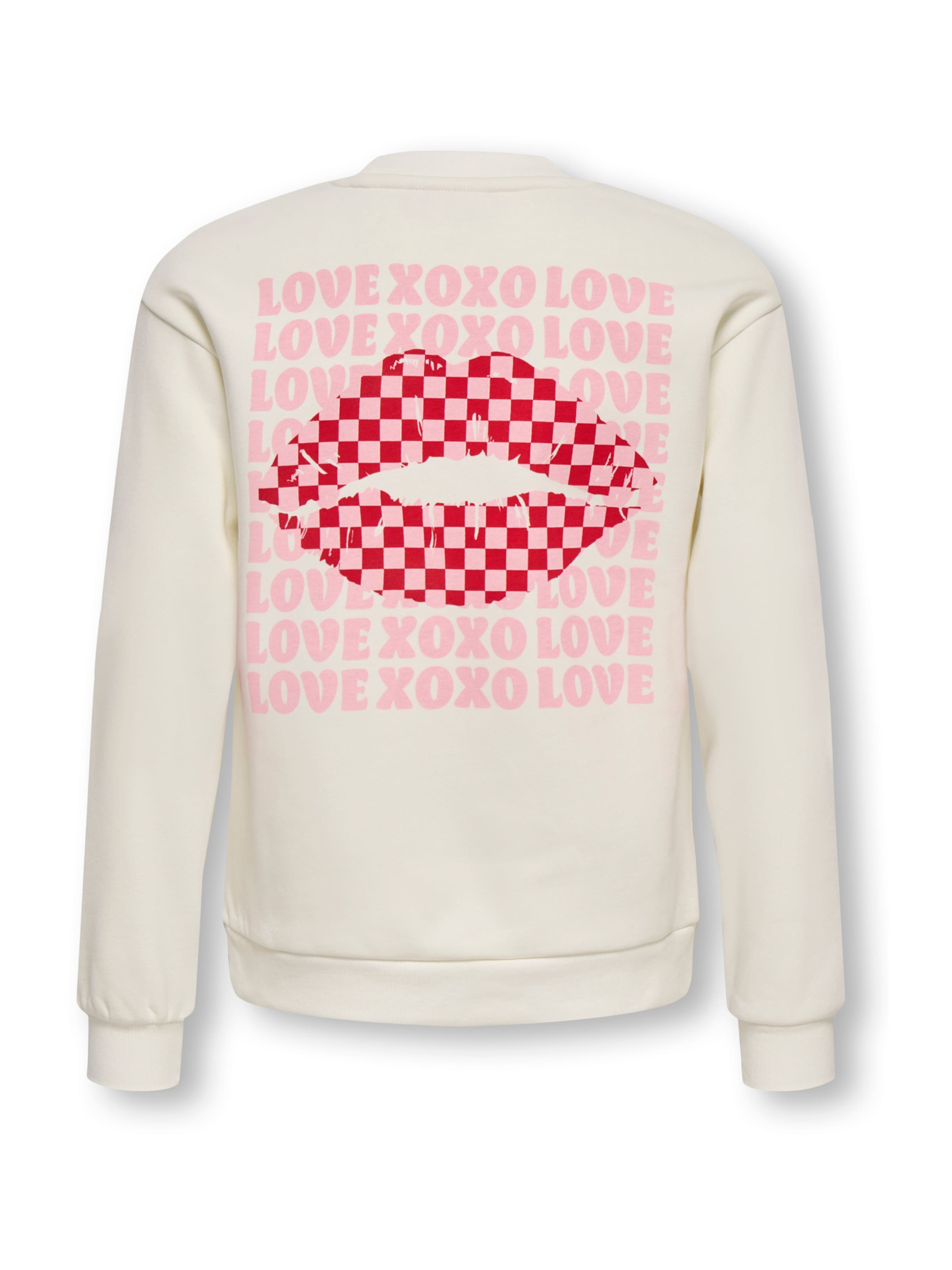 ONLY GIRLS Sweatshirt 'KOGLOVELY' i beige