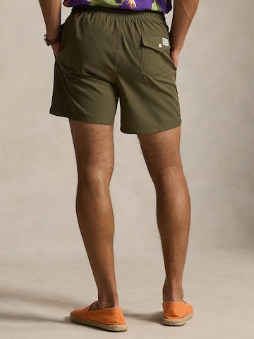 žalia Polo Ralph Lauren Maudymosi trumpikės 'TRAVELER'