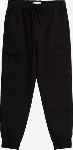 Pantalon cargo Bershka en noir : devant