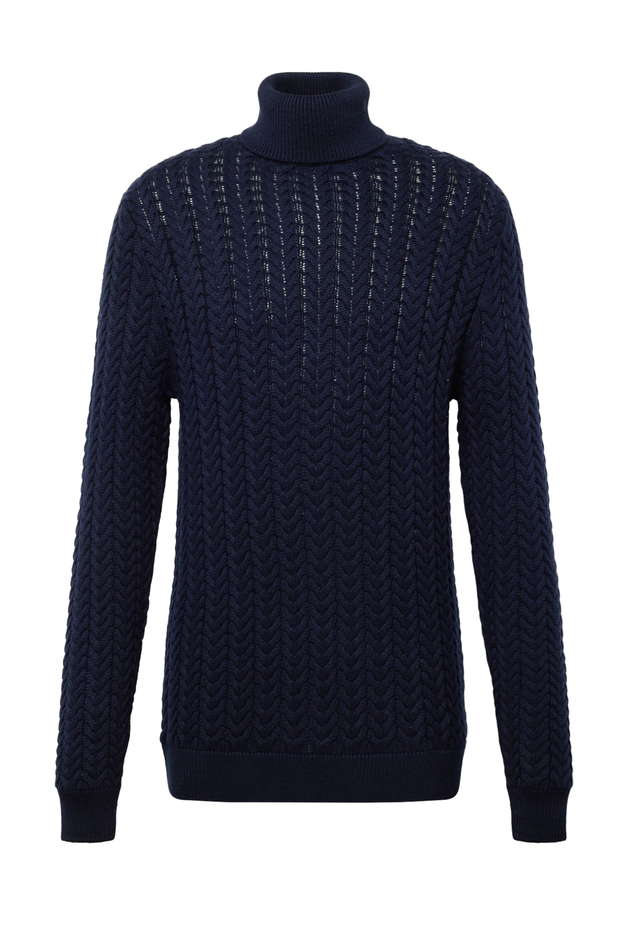 Pull-over 'Brai' SELECTED en bleu : devant