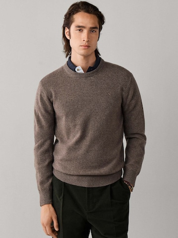 Hackett London Sweater in Beige: front